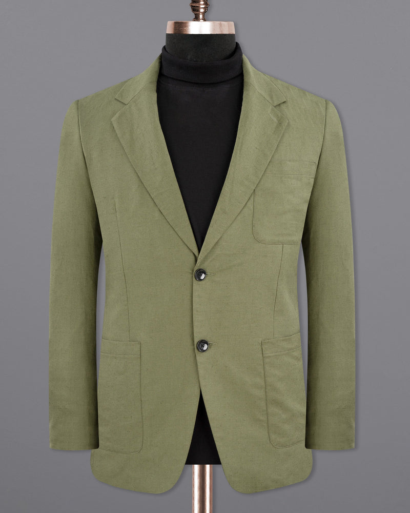 Granite Green Luxurious Linen Sports Blazer