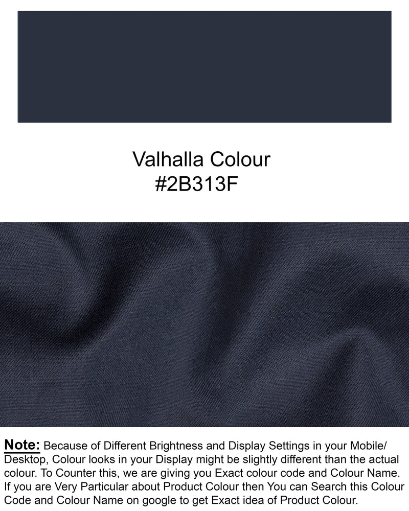 Valhalla Blue Double Breasted Wool Rich Blazer BL1371-DB-36, BL1371-DB-38, BL1371-DB-40, BL1371-DB-42, BL1371-DB-44, BL1371-DB-46, BL1371-DB-48, BL1371-DB-50, BL1371-DB-52, BL1371-DB-54, BL1371-DB-56, BL1371-DB-58, BL1371-DB-60