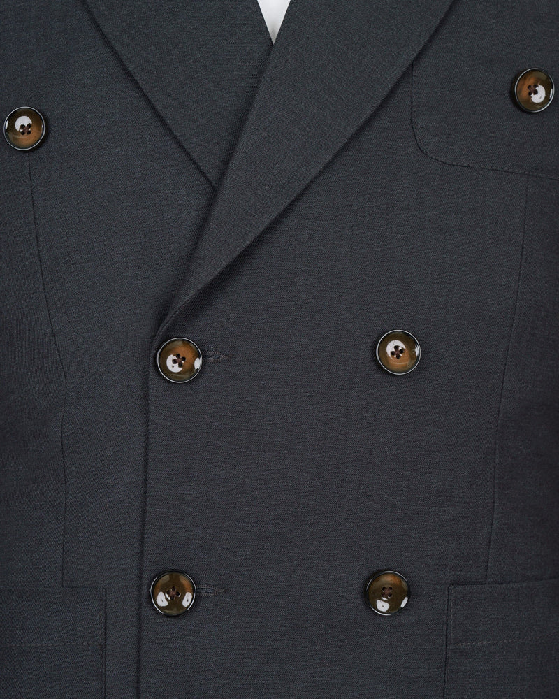 Piano Grey Double Breasted Woolrich Sports Blazer BL1429-DB-PP-36,BL1429-DB-PP-38,BL1429-DB-PP-40,BL1429-DB-PP-42,BL1429-DB-PP-44,BL1429-DB-PP-46,BL1429-DB-PP-48,BL1429-DB-PP-50,BL1429-DB-PP-52,BL1429-DB-PP-54,BL1429-DB-PP-56,BL1429-DB-PP-58,BL1429-DB-PP-60