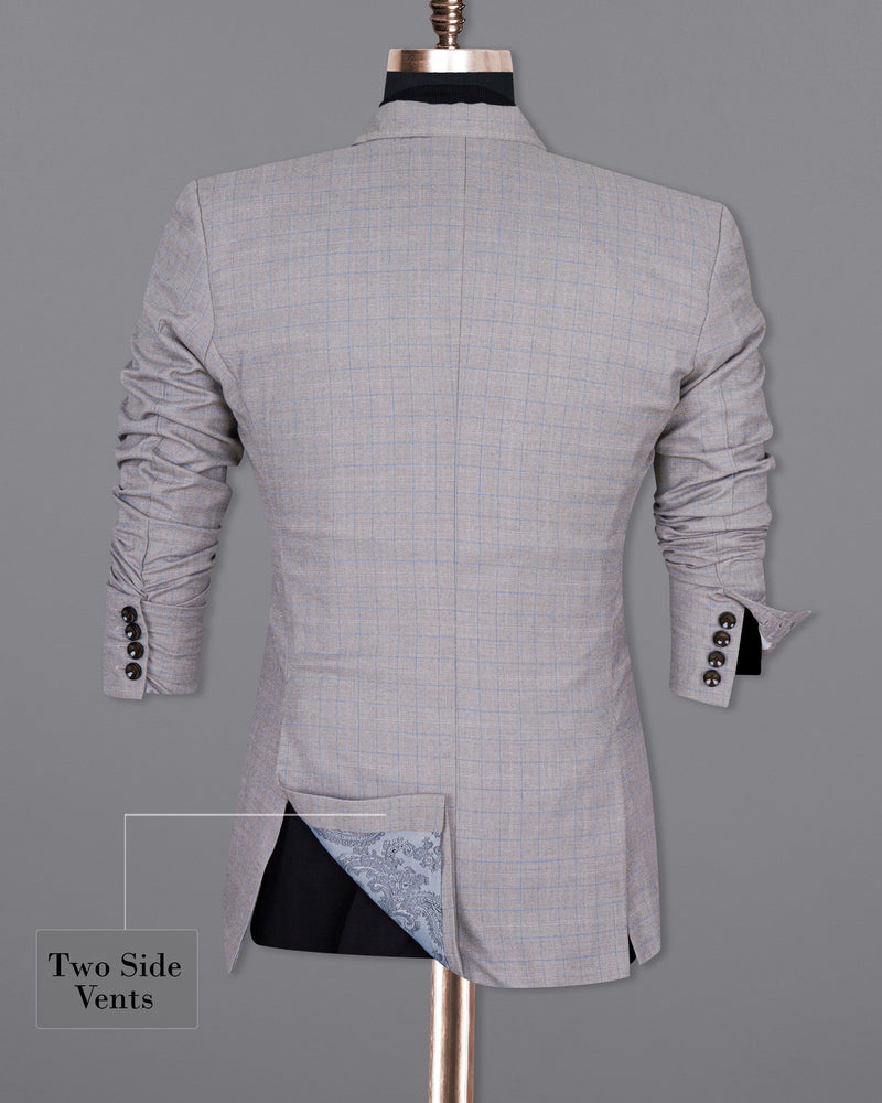 Pale Slate Plaid Double-breasted Woolrich Sports Blazer BL1436-DB-PP-36,BL1436-DB-PP-38,BL1436-DB-PP-40,BL1436-DB-PP-42,BL1436-DB-PP-44,BL1436-DB-PP-46,BL1436-DB-PP-48,BL1436-DB-PP-50,BL1436-DB-PP-52,BL1436-DB-PP-54,BL1436-DB-PP-56,BL1436-DB-PP-58,BL1436-DB-PP-60