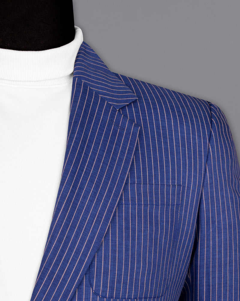 Governor Bay Blue Striped Wool Rich Sports Blazer BL1503-SB-PP-36, BL1503-SB-PP-38, BL1503-SB-PP-40, BL1503-SB-PP-42, BL1503-SB-PP-44, BL1503-SB-PP-46, BL1503-SB-PP-48, BL1503-SB-PP-50, BL1503-SB-PP-52, BL1503-SB-PP-54, BL1503-SB-PP-56, BL1503-SB-PP-58, BL1503-SB-PP-60