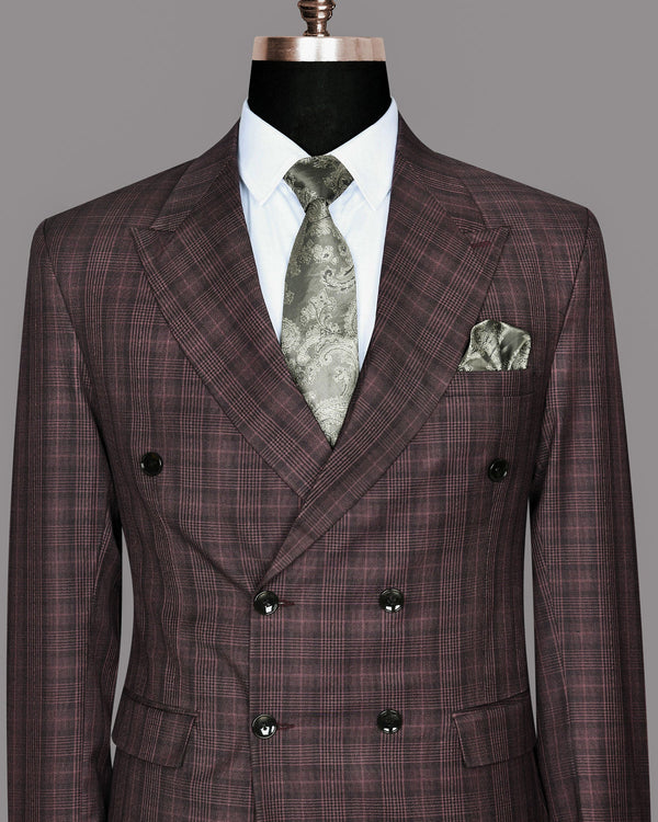 Rosewood Plaid Double Breasted Blazer BL152DB-54, BL152DB-38, BL152DB-48, BL152DB-52, BL152DB-40, BL152DB-42, BL152DB-50, BL152DB-36, BL152DB-58, BL152DB-44, BL152DB-46, BL152DB-56, BL152DB-60