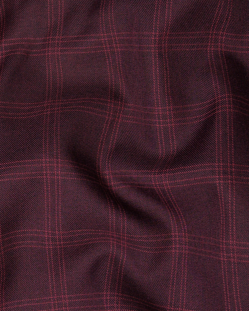 Half wine Checkered Wool Rich and Half White Premium Cotton Blazer BL1586-SBP-D26-36, BL1586-SBP-D26-38, BL1586-SBP-D26-40, BL1586-SBP-D26-42, BL1586-SBP-D26-44, BL1586-SBP-D26-46, BL1586-SBP-D26-48, BL1586-SBP-D26-50, BL1586-SBP-D26-52, BL1586-SBP-D26-54, BL1586-SBP-D26-56, BL1586-SBP-D26-58, BL1586-SBP-D26-60