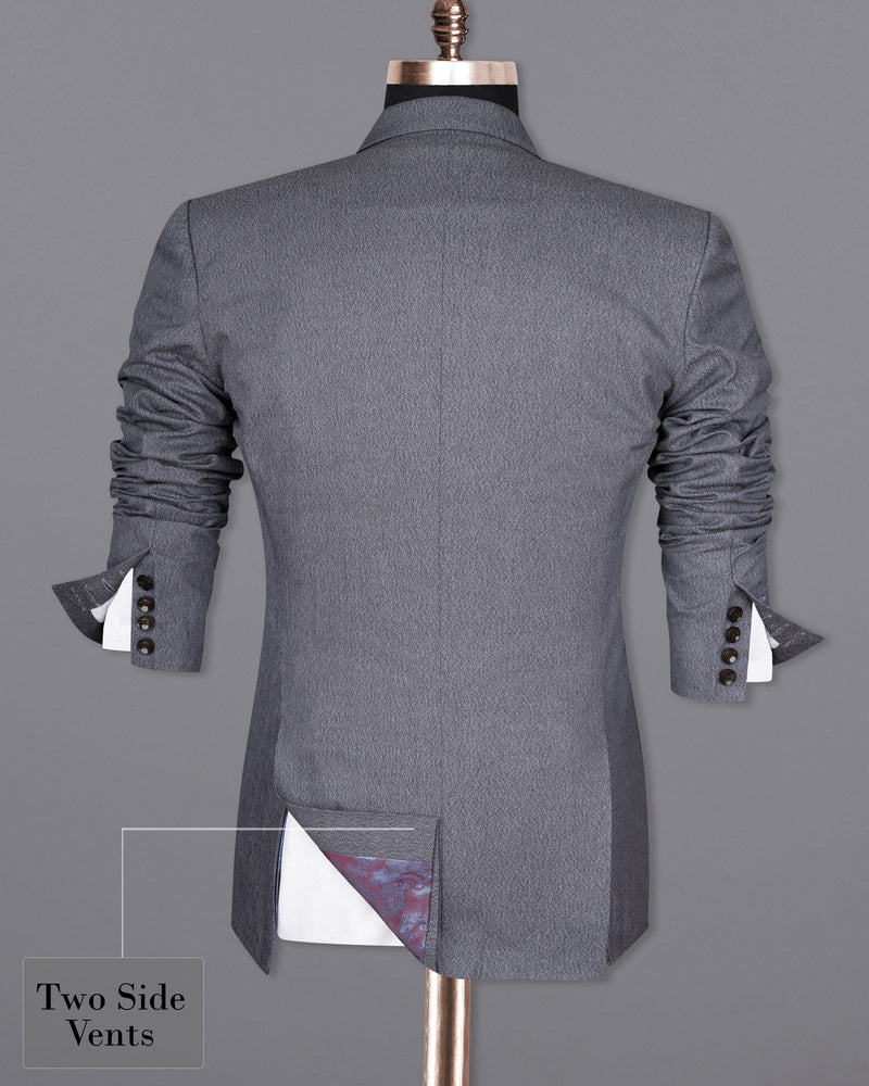 Oslo Gray Double Breasted Premium Cotton Sports Blazer BL1601-DB-PP-36, BL1601-DB-PP-38, BL1601-DB-PP-40, BL1601-DB-PP-42, BL1601-DB-PP-44, BL1601-DB-PP-46, BL1601-DB-PP-48, BL1601-DB-PP-50, BL1601-DB-PP-52, BL1601-DB-PP-54, BL1601-DB-PP-56, BL1601-DB-PP-58, BL1601-DB-PP-60