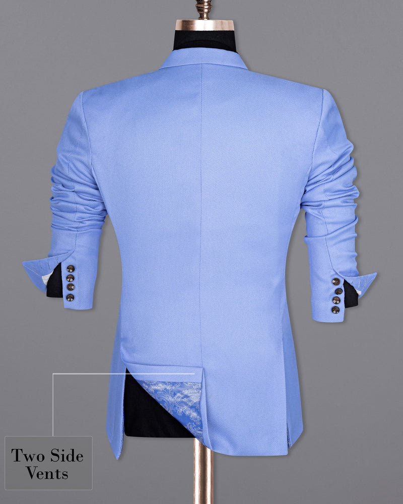 Jordy Blue Micro Textured Double Breasted Designer Sports Blazer BL1672-DB-PP-36, BL1672-DB-PP-38, BL1672-DB-PP-40, BL1672-DB-PP-42, BL1672-DB-PP-44, BL1672-DB-PP-46, BL1672-DB-PP-48, BL1672-DB-PP-50, BL1672-DB-PP-52, BL1672-DB-PP-54, BL1672-DB-PP-56, BL1672-DB-PP-58, BL1672-DB-PP-60