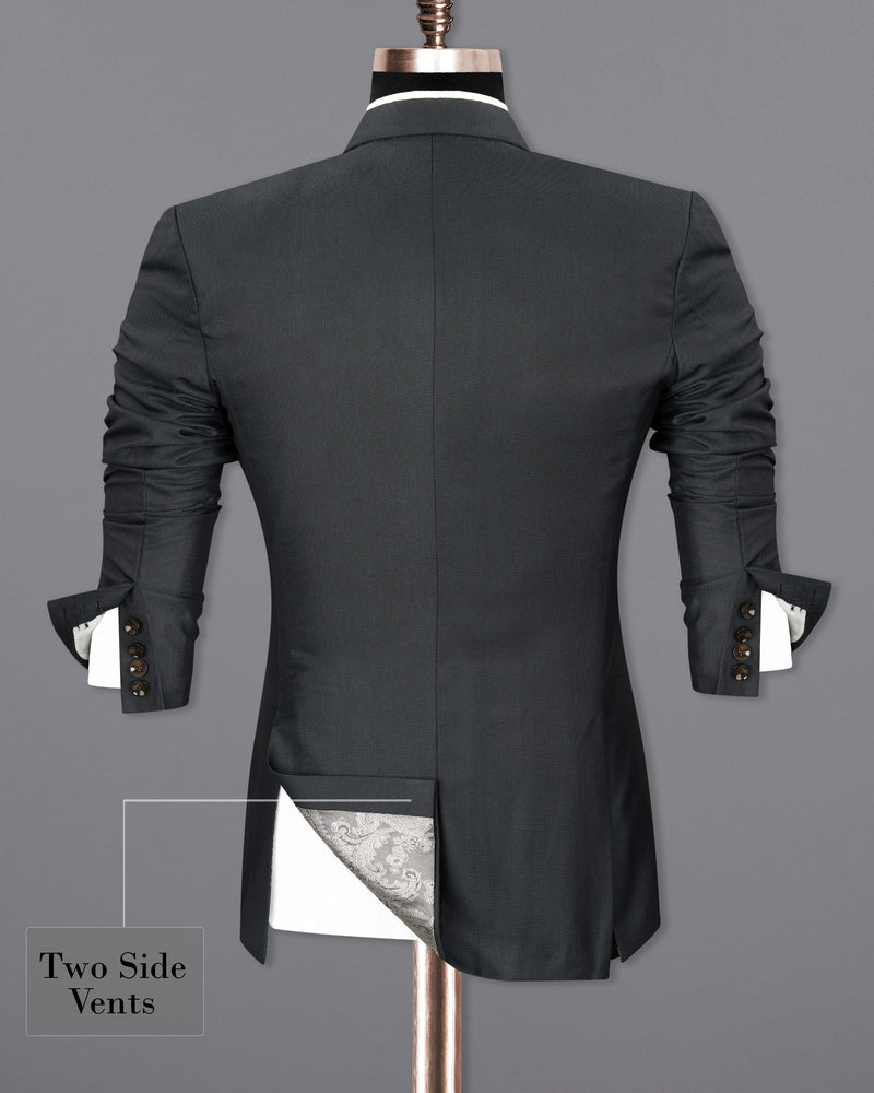 Outer Space Gray Double Breasted Blazer BL1726-DB-36,BL1726-DB-38,BL1726-DB-40,BL1726-DB-42,BL1726-DB-44,BL1726-DB-46,BL1726-DB-48,BL1726-DB-50,BL1726-DB-52,BL1726-DB-54,BL1726-DB-56,BL1726-DB-58,BL1726-DB-60