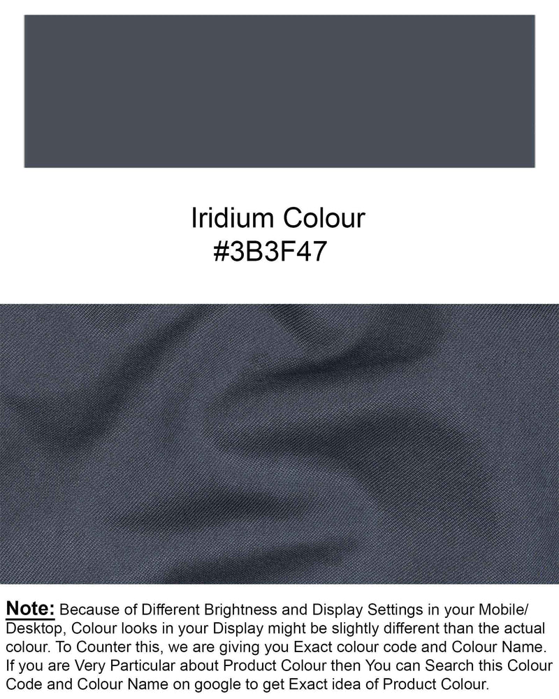 Iridium Grey Double Breasted Blazer