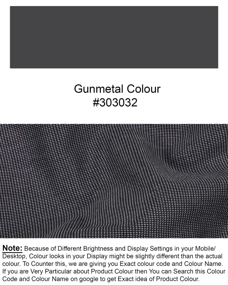 Gunmetal Gray Cross Buttoned Bandhgala Premium Cotton Blazer BL1959-CBG2-36, BL1959-CBG2-38, BL1959-CBG2-40, BL1959-CBG2-42, BL1959-CBG2-44, BL1959-CBG2-46, BL1959-CBG2-48, BL1959-CBG2-50, BL1959-CBG2-52, BL1959-CBG2-54, BL1959-CBG2-56, BL1959-CBG2-58, BL1959-CBG2-60 