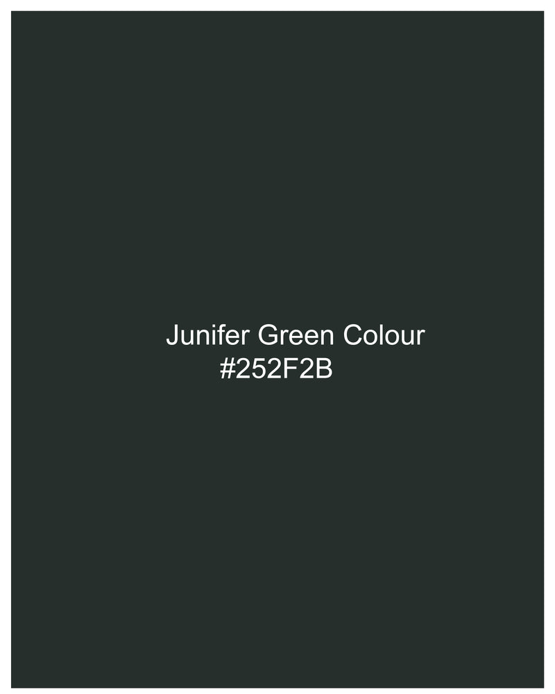 Juniper Green Bandhgala/Mandarin Blazer