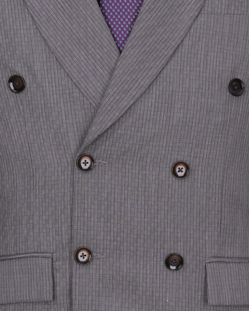Mobster Gray Double Breasted Blazer