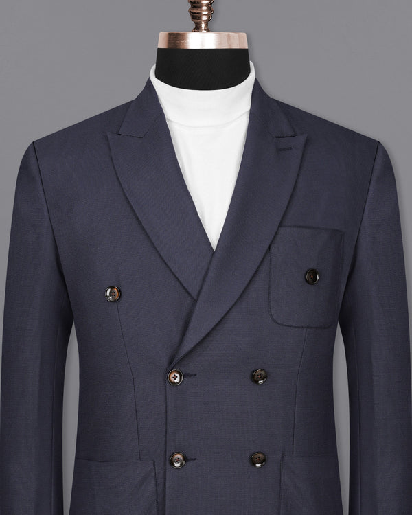 Bleached Cedar Navy Blue Double Breasted Sports Blazer BL2005-DB-PP-36, BL2005-DB-PP-38, BL2005-DB-PP-40, BL2005-DB-PP-42, BL2005-DB-PP-44, BL2005-DB-PP-46, BL2005-DB-PP-48, BL2005-DB-PP-50, BL2005-DB-PP-52, BL2005-DB-PP-54, BL2005-DB-PP-56, BL2005-DB-PP-58, BL2005-DB-PP-60