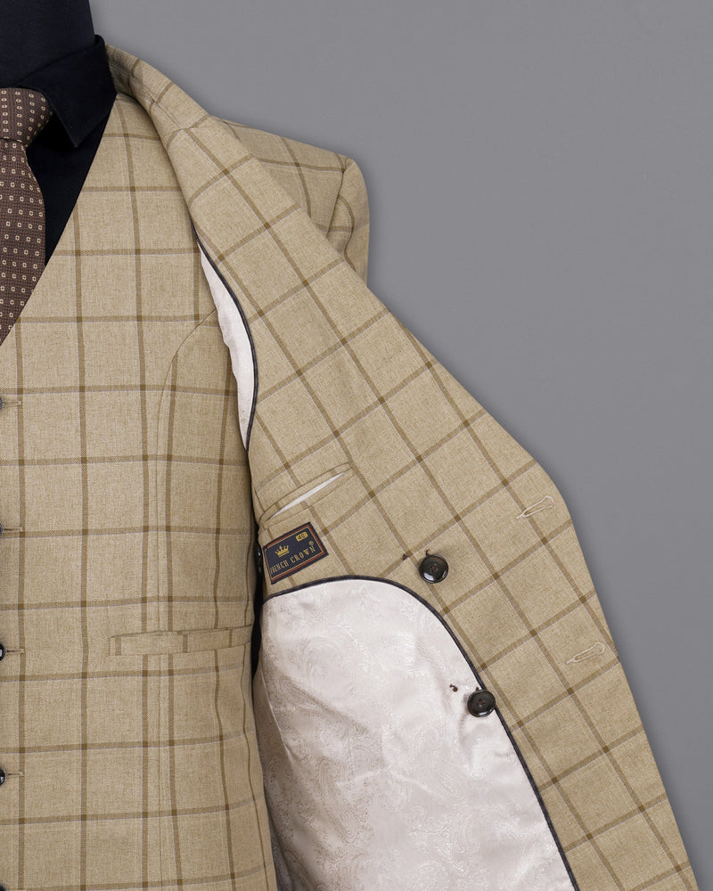 Rodeo Dust Brown Windowpane Double Breasted Blazer BL2032-DB-36, BL2032-DB-38, BL2032-DB-40, BL2032-DB-42, BL2032-DB-44, BL2032-DB-46, BL2032-DB-48, BL2032-DB-50, BL2032-DB-52, BL2032-DB-54, BL2032-DB-56, BL2032-DB-58, BL2032-DB-60