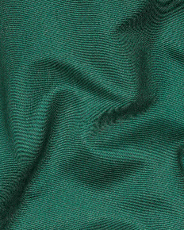 Stromboli Green Cross Buttoned Bandhgala Blazer