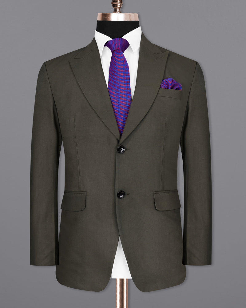 Armadillo Steel Gray Single Breasted Blazer