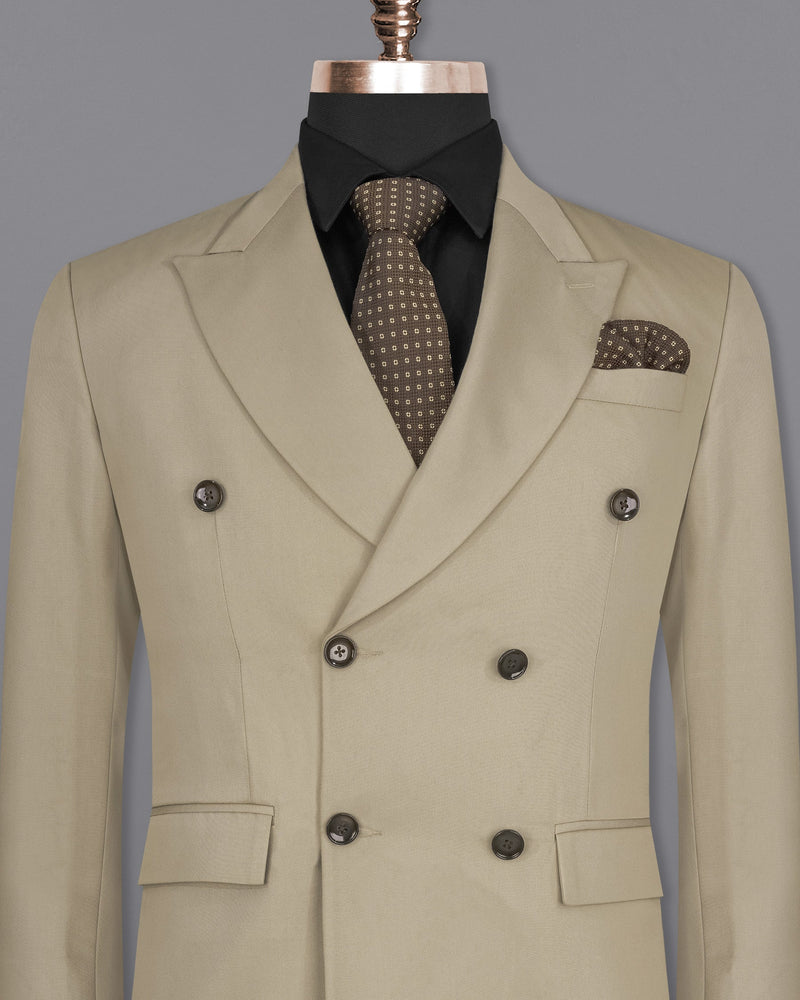 Hillary Light Brown Double Breasted Blazer BL2090-DB-36, BL2090-DB-38, BL2090-DB-40, BL2090-DB-42, BL2090-DB-44, BL2090-DB-46, BL2090-DB-48, BL2090-DB-50, BL2090-DB-52, BL2090-DB-54, BL2090-DB-56, BL2090-DB-58, BL2090-DB-60