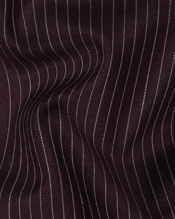 Eclipse Maroon with StarDust Gray Striped Single Breasted Blazer BL2148-SB-36, BL2148-SB-38, BL2148-SB-40, BL2148-SB-42, BL2148-SB-44, BL2148-SB-46, BL2148-SB-48, BL2148-SB-50, BL2148-SB-52, BL2148-SB-54, BL2148-SB-56, BL2148-SB-58, BL2148-SB-60