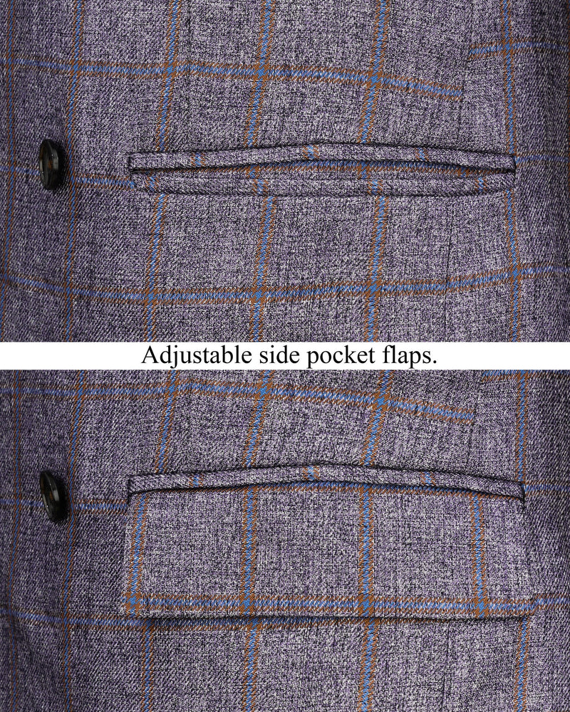 Mobster Gray Windowpane Double Breasted Blazer BL2153-DB-36, BL2153-DB-38, BL2153-DB-40, BL2153-DB-42, BL2153-DB-44, BL2153-DB-46, BL2153-DB-48, BL2153-DB-50, BL2153-DB-52, BL2153-DB-54, BL2153-DB-56, BL2153-DB-58, BL2153-DB-60