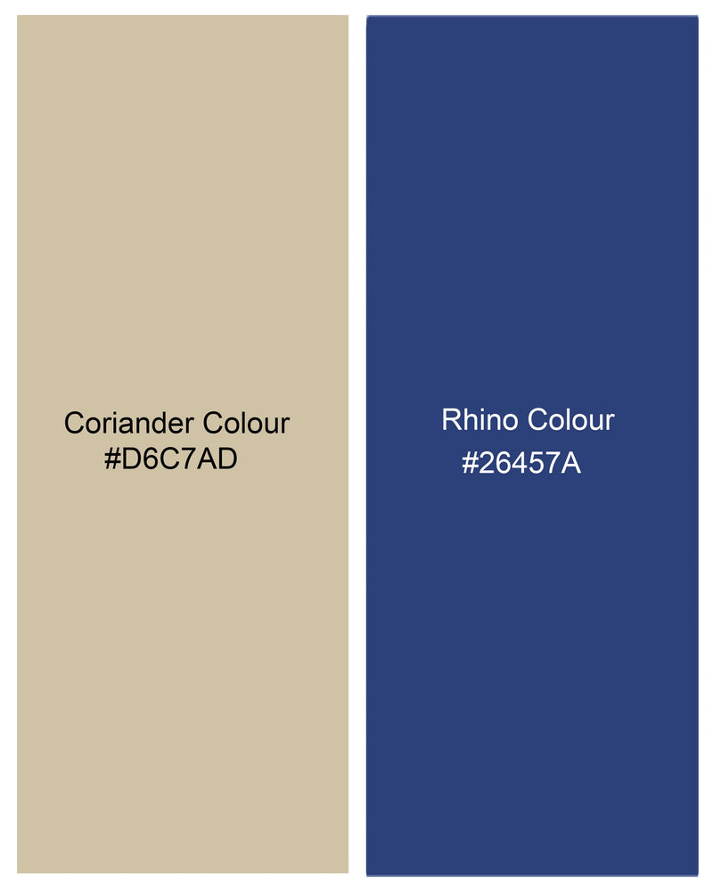 Coriander Light Brown with Rhino Blue Plaid Single Breasted Blazer BL2155-SB-36, BL2155-SB-38, BL2155-SB-40, BL2155-SB-42, BL2155-SB-44, BL2155-SB-46, BL2155-SB-48, BL2155-SB-50, BL2155-SB-52, BL2155-SB-54, BL2155-SB-56, BL2155-SB-58, BL2155-SB-60