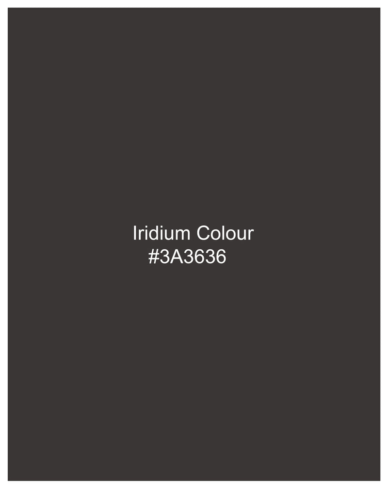 Iridium Gray Wool Rich Single Breasted Blazer
