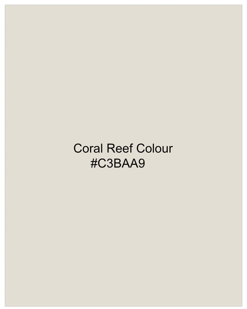 Coral Reef Cream Luxurious Linen Blazer