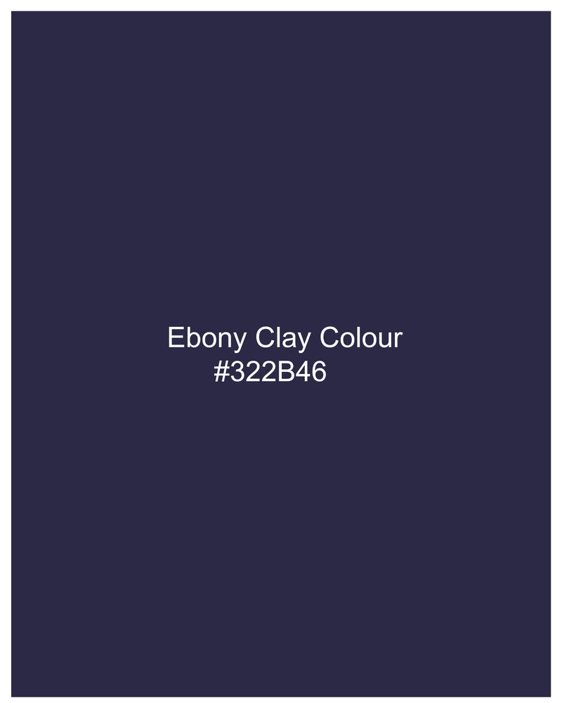 Ebony Clay Navy Blue Double Breasted Blazer