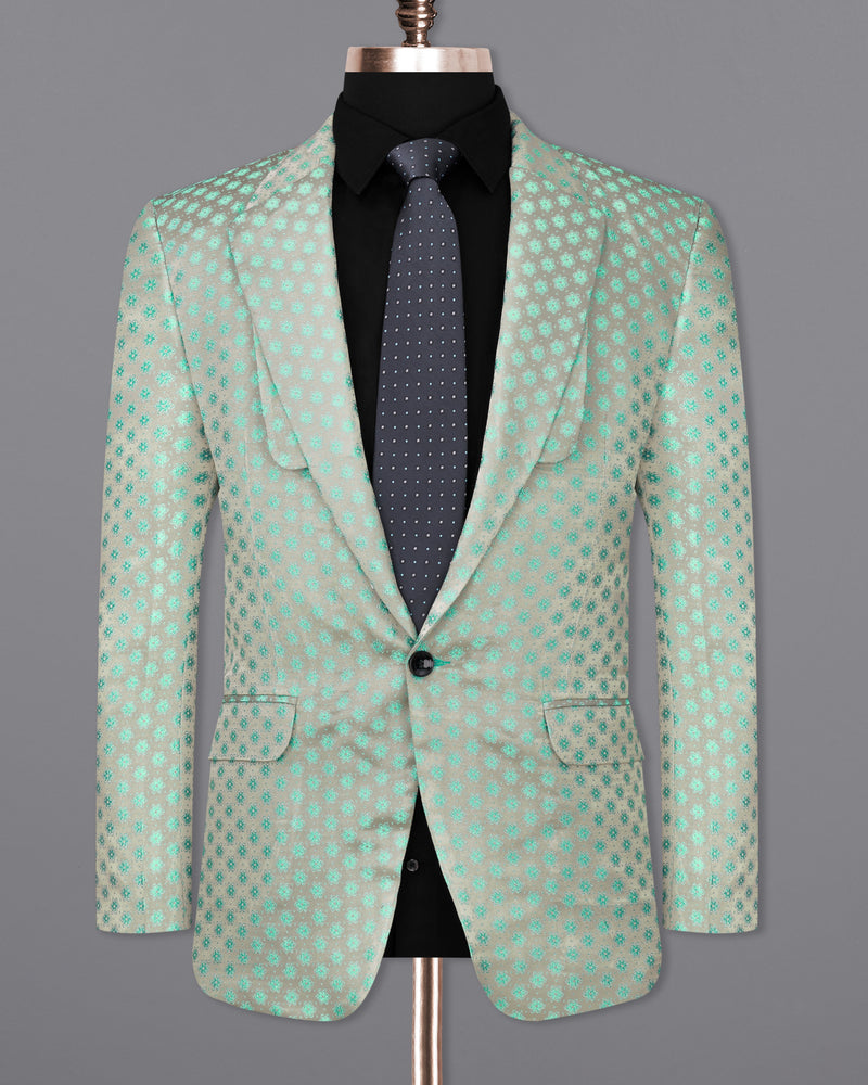 Persian with Celeste Green Jacquard Textured Designer Blazer BL2347-SB-D211-36, BL2347-SB-D211-38, BL2347-SB-D211-40, BL2347-SB-D211-42, BL2347-SB-D211-44, BL2347-SB-D211-46, BL2347-SB-D211-48, BL2347-SB-D211-50, BL2347-SB-D211-52, BL2347-SB-D211-54, BL2347-SB-D211-56, BL2347-SB-D211-58, BL2347-SB-D211-60