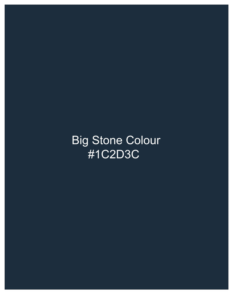 Big Stone Blue Premium Cotton Designer Tuxedo Blazer with Shawl BL2351-BKL-D241-36, BL2351-BKL-D241-38, BL2351-BKL-D241-40, BL2351-BKL-D241-42, BL2351-BKL-D241-44, BL2351-BKL-D241-46, BL2351-BKL-D241-48, BL2351-BKL-D241-50, BL2351-BKL-D241-52, BL2351-BKL-D241-54, BL2351-BKL-D241-56, BL2351-BKL-D241-58, BL2351-BKL-D241-60	