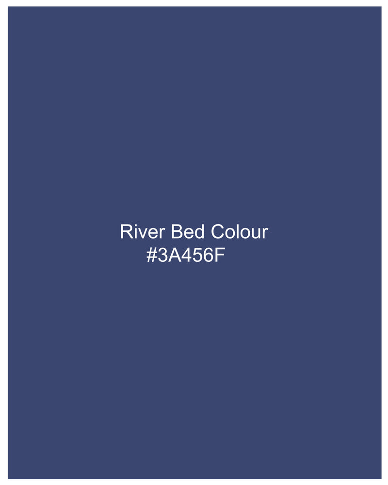 River Bed Blue Bandhgala Designer Blazer