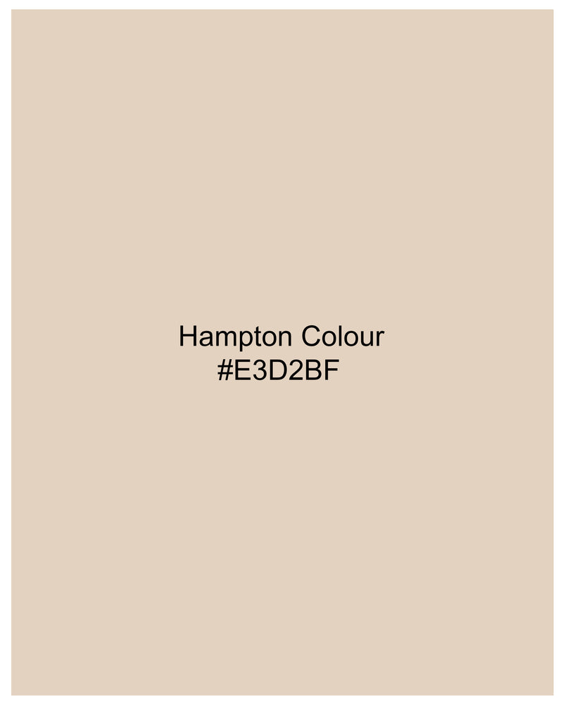 Hampton Cream Windowpane Bandhgala Designer Blazer