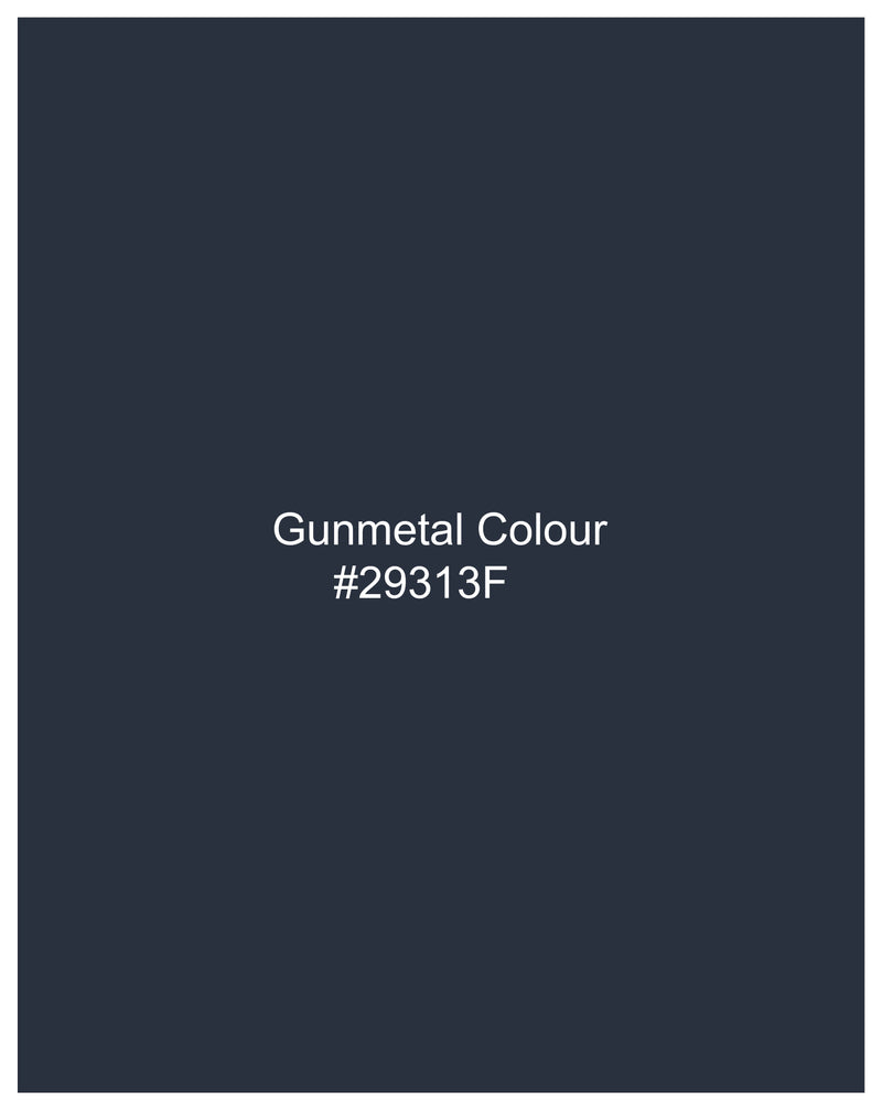 Gunmetal Blue Tuxedo Blazer