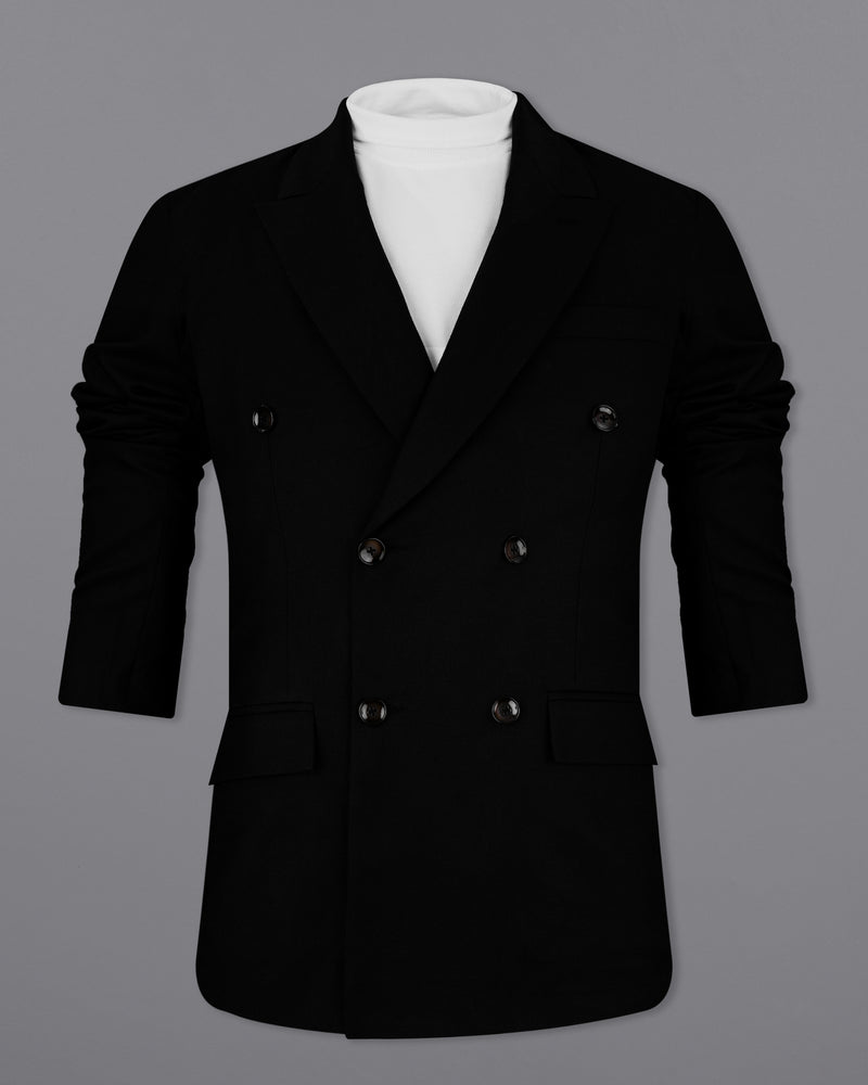 Jade Black Double Breasted Blazer