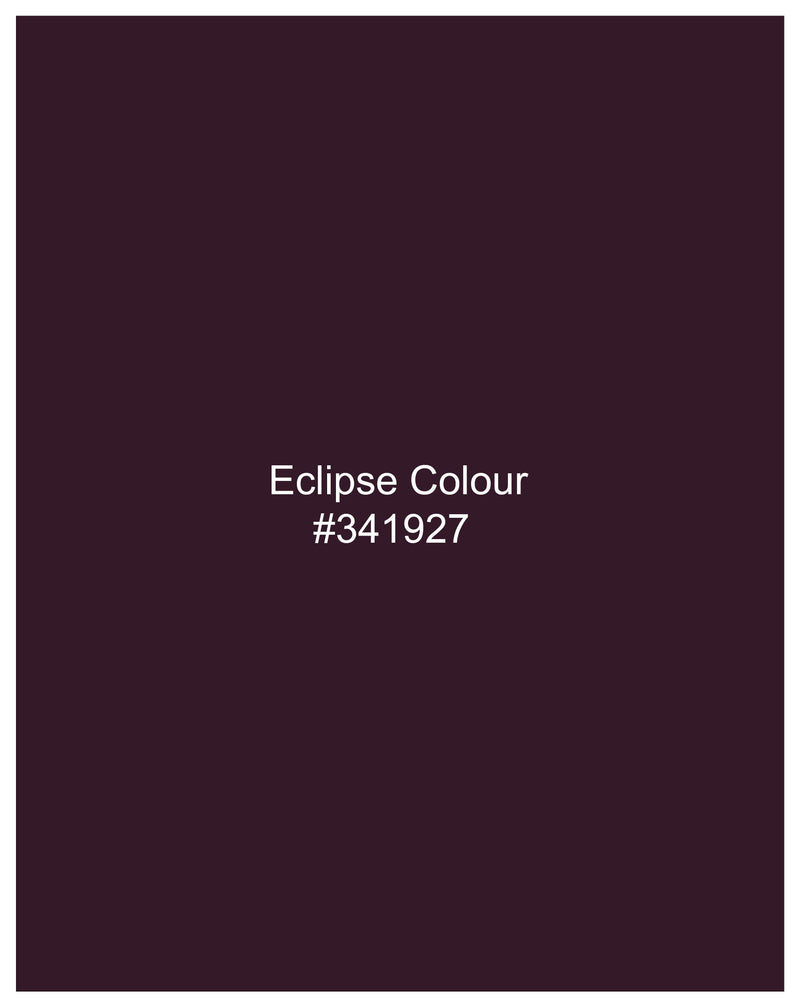 Eclipse Maroon Premium Cotton Single Breasted Blazer