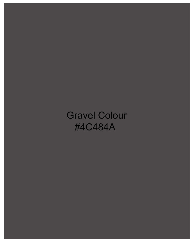 Gravel Gray Wool Rich Single Breasted Blazer