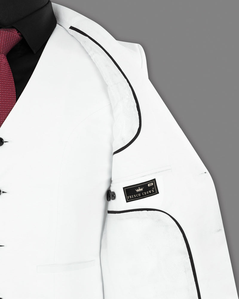 White Premium Cotton Sport Blazer