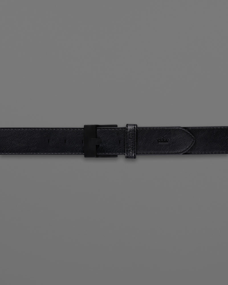 Jade Black Leather Free Lightweight Handcrafted Belt BT103-28, BT103-30, BT103-32, BT103-34, BT103-36, BT103-38