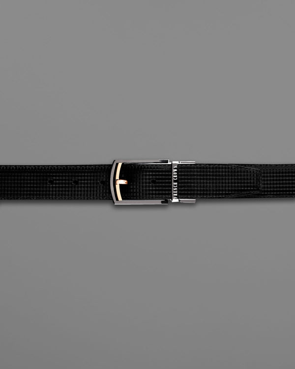 Glossy Grey with golden buckled Reversible jade Black and Brown Vegan Leather Handcrafted Belt