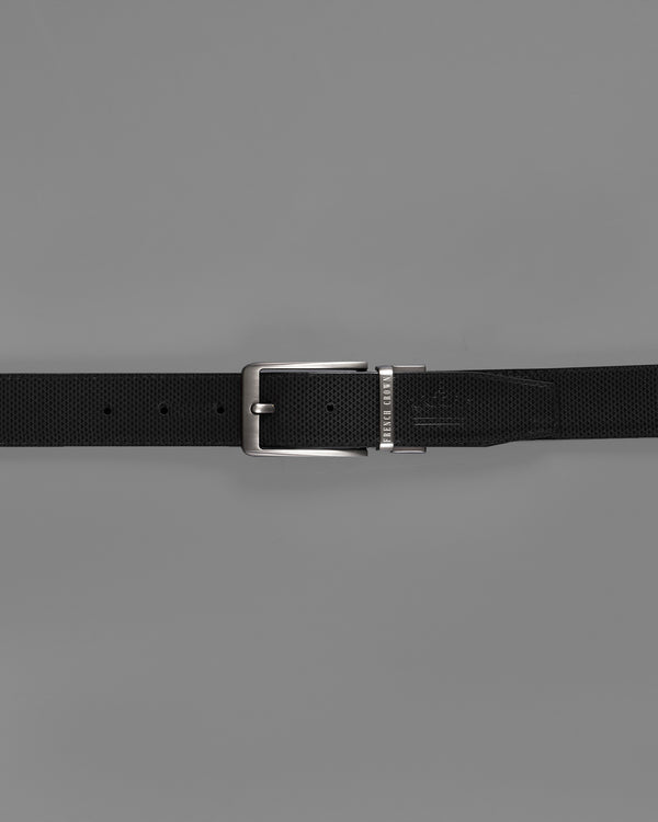 Silver Buckle with Jade Black and Brown Leather Free Handcrafted Reversible Belt BT056-28, BT056-30, BT056-32, BT056-34, BT056-36, BT056-38