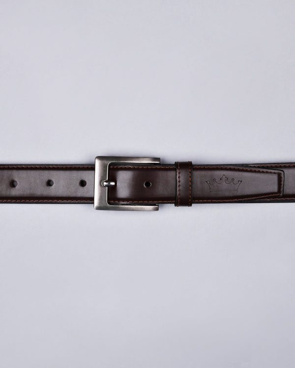 Brown Vegan Leather Handcrafted Belt BT06-30, BT06-38, BT06-32, BT06-36, BT06-28, BT06-34