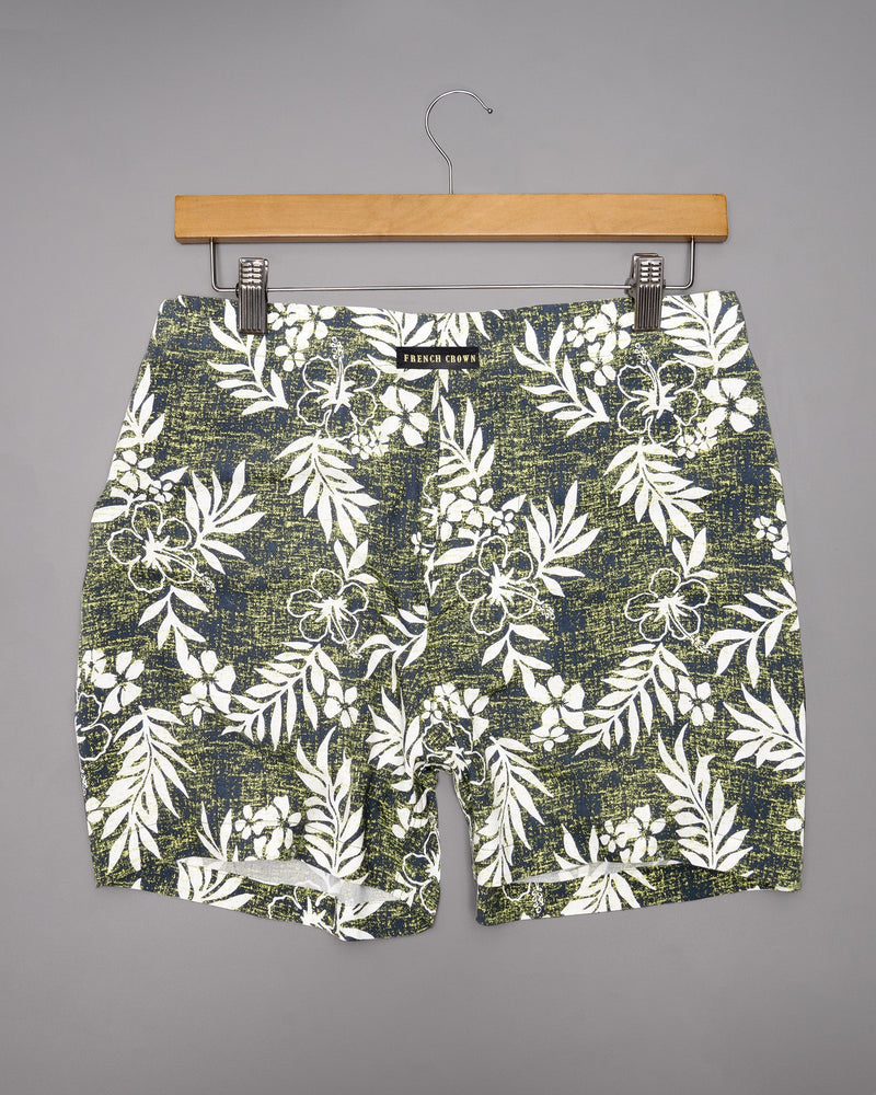 Mint Julep Leaves Printed Tencel Boxers BX354-02-28, BX354-02-30, BX354-02-32, BX354-02-34, BX354-02-36, BX354-02-38, BX354-02-40, BX354-02-42, BX354-02-44