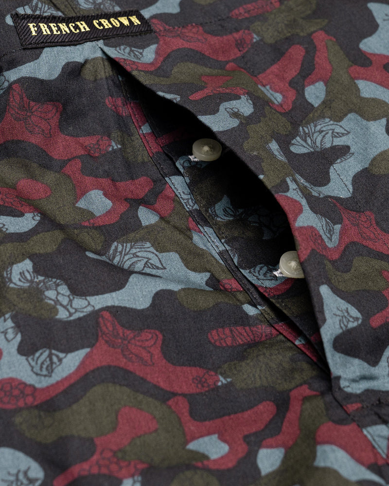 Camouflage Military Print Premium Cotton and Mercury Dotted Tencel Boxers