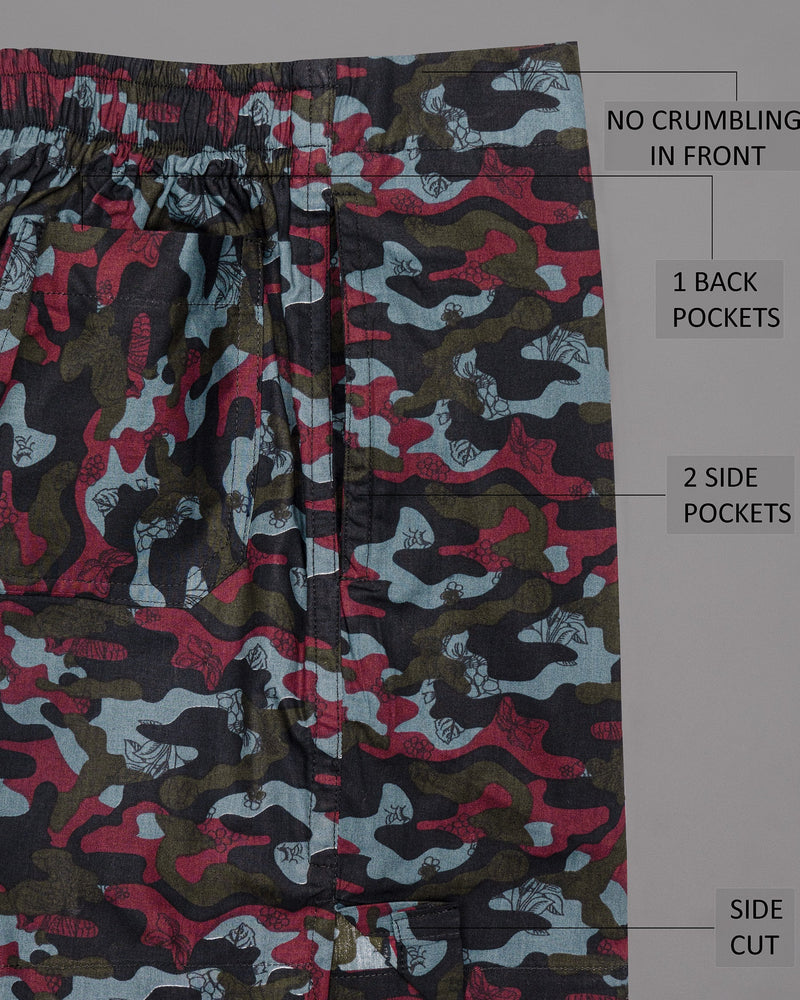 Camouflage Military Print Premium Cotton and Mercury Dotted Tencel Boxers