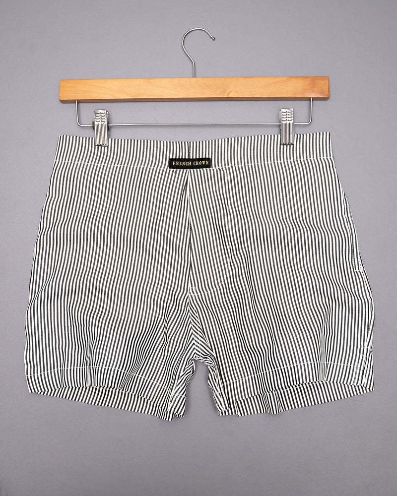 Alabaster with Jade Black Striped Tencel Boxers BX380-02-28, BX380-02-30, BX380-02-32, BX380-02-34, BX380-02-36, BX380-02-38, BX380-02-40, BX380-02-42, BX380-02-44