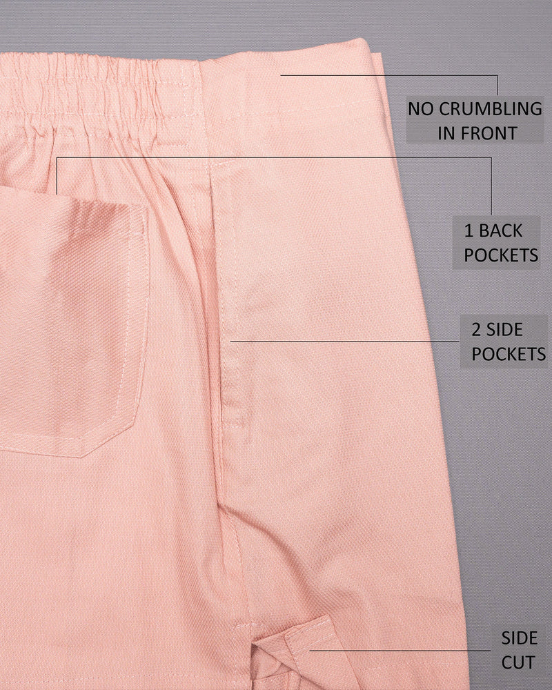 Blush Pink Premium Dobby Cotton Boxers BX382-02-28, BX382-02-30, BX382-02-32, BX382-02-34, BX382-02-36, BX382-02-38, BX382-02-40, BX382-02-42, BX382-02-44