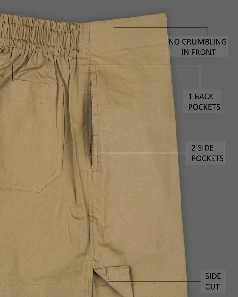 Stone Brown Twill Premium Cotton Boxers