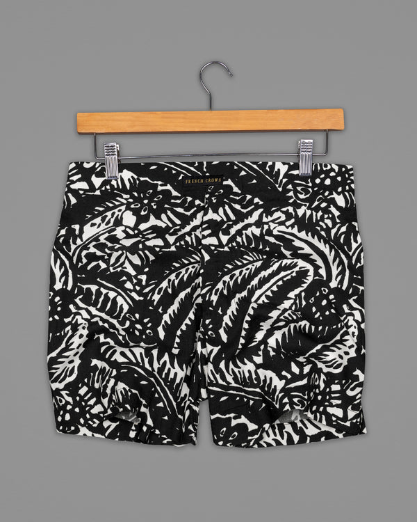Jade Black with Leaves Textured and Mariner Blue and Black Premium Tencel Boxers