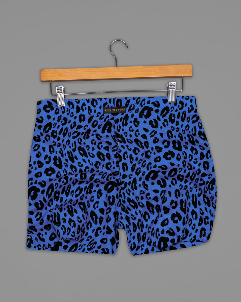 Jade Black with Leaves Textured and Mariner Blue and Black Premium Tencel Boxers