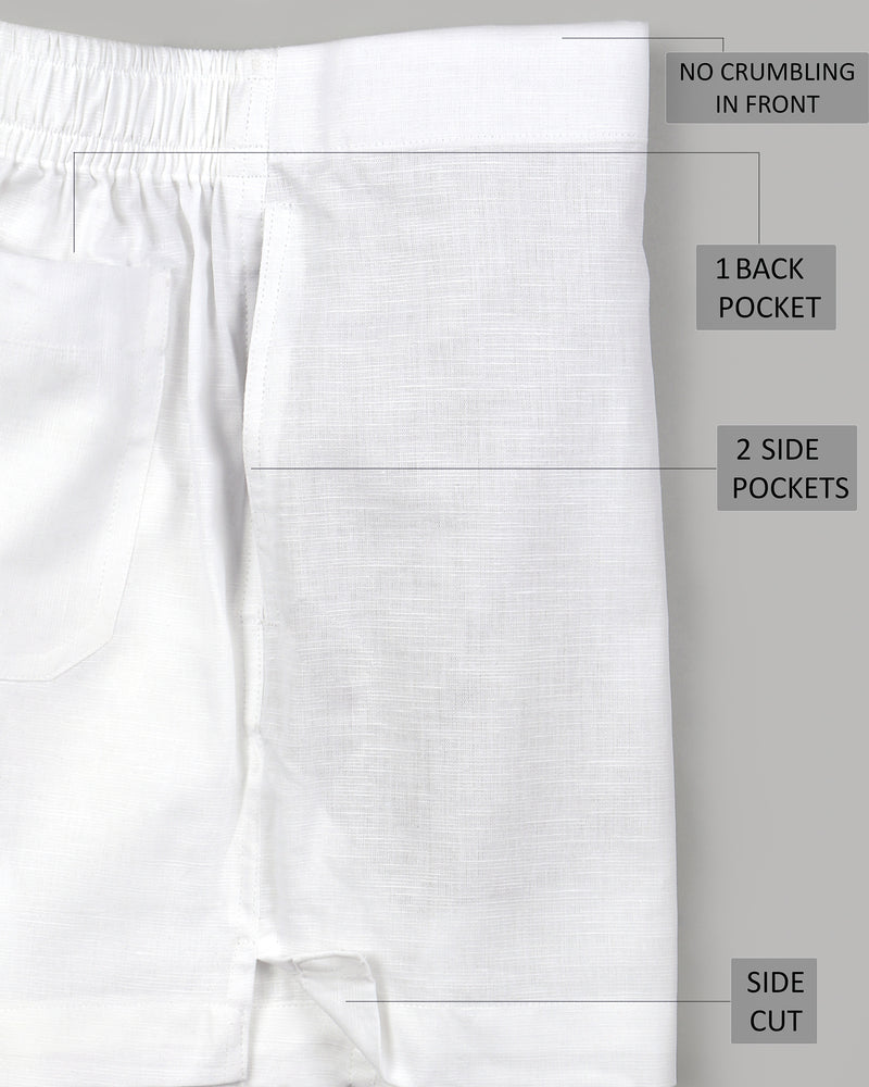 Bright White Premium Linen Boxers BX471-28, BX471-30, BX471-32, BX471-34, BX471-36, BX471-38, BX471-40, BX471-42, BX471-44