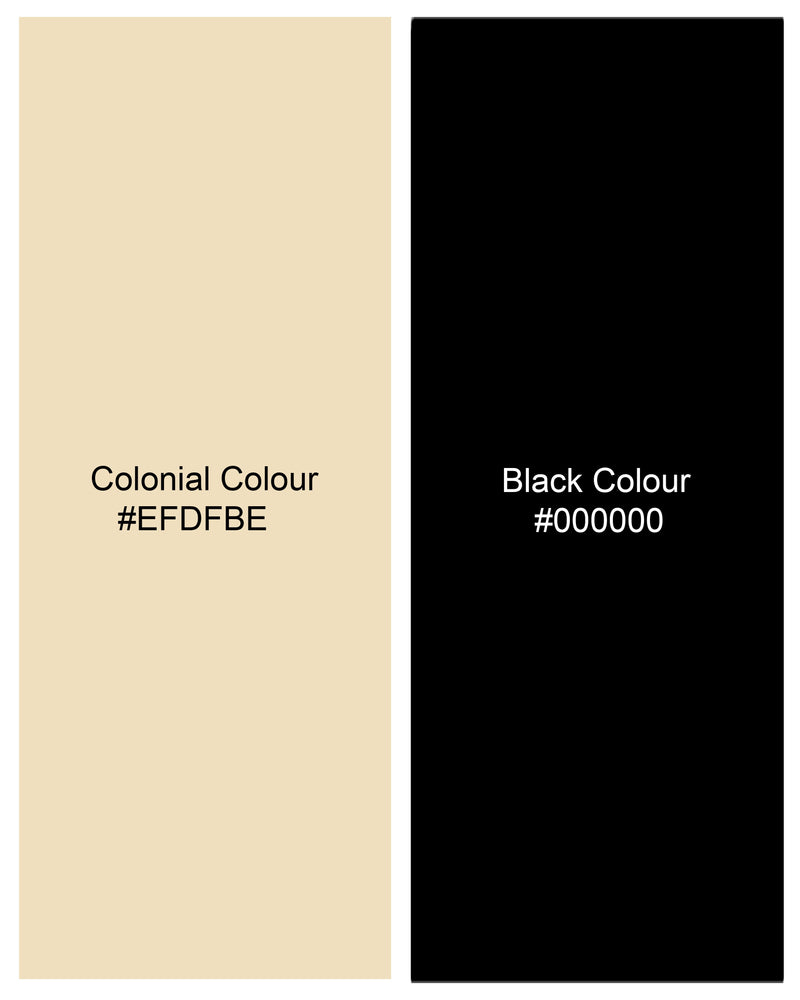 Colonial Beige and Black Leopard Striped Premium Tencel Boxers