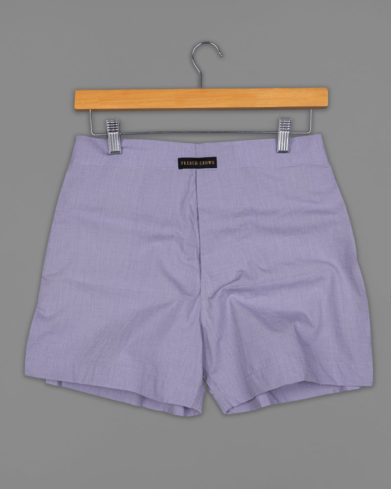 Bright White and Black Striped Dobby Boxers and Amethyst Purple Premium Cotton Boxers Combo