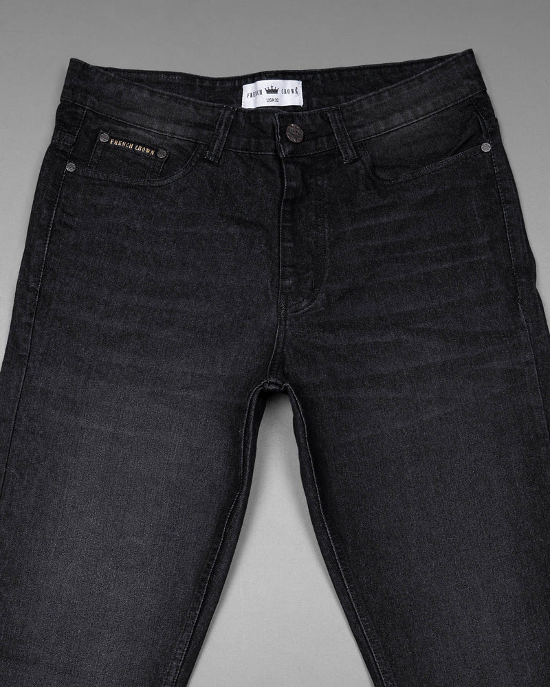 Shark Grey Slim Fit Mid Rise Stretchable washed Denim J102-32, J102-34, J102-36, J102-38, J102-40